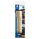 Metal.pen gold,silber& white pen BK