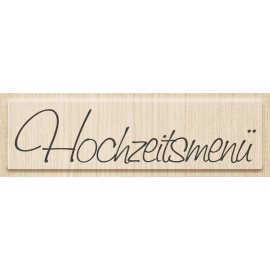 Stempel Hochzeitsmenü