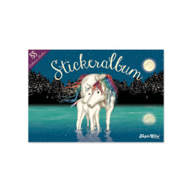 Glitzer-Stickeralbum Einhorn