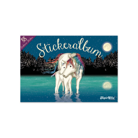 Glitzer-Stickeralbum Einhorn