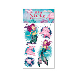 Glitter-Sticker, Meerjungfrau