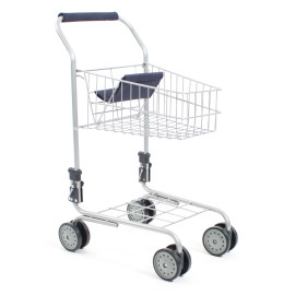Einkaufswagen metall blau