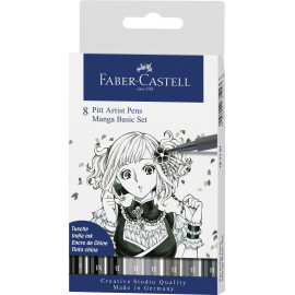 Tuschestift PITT artist pen B Manga 8x