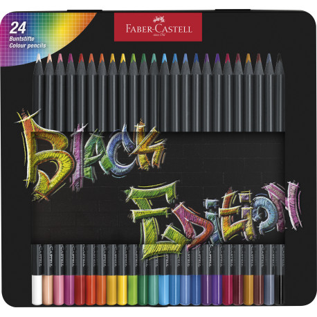 Buntst.Etui Black Ed.24er Met