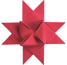 Faltstreifen-Set für Fröbelsterne 1,5×45 cm | 120 g m , rotFolding Strip Set for Froebel Stars 1,5×45 cm | 120 gsm, re