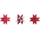 Faltstreifen-Set für Fröbelsterne 1,5×45 cm | 120 g m , rotFolding Strip Set for Froebel Stars 1,5×45 cm | 120 gsm, re