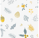 Karton 50x70cm 300g Zweige gold