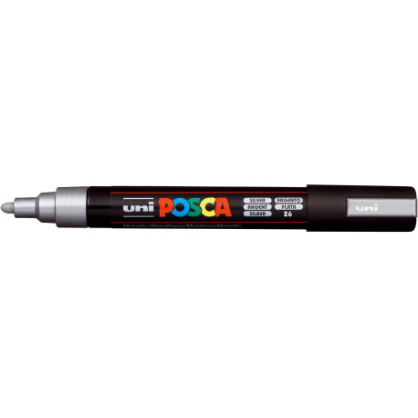 Marker uni POSCA PC-5M silber