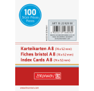 Karteikart. A8 unlin. weiss