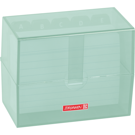 Karteibox A7 gefüllt mint