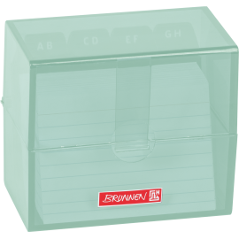 Karteibox A8 gefüllt mint