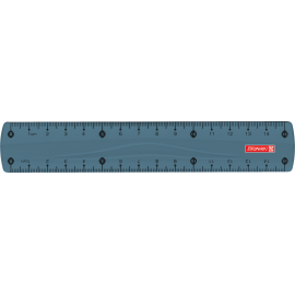 Lineal 15cm denim