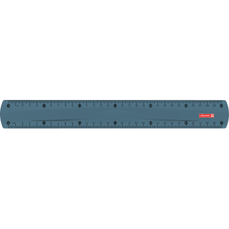 Lineal 30cm denim