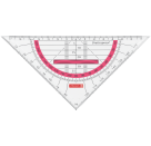 Geometrie-Dreieck 16cm Griff tulip