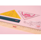 Geometrie-Dreieck 16cm Griff tulip