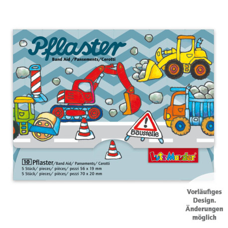 Pflasterbriefchen Baustellenf