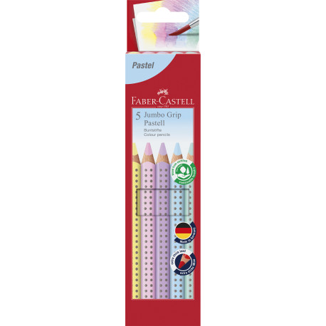 Buntst.Jumbo Grip 5er Pastell