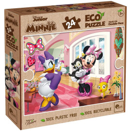ECO-Ausmal-Puzzle Boden 24 Teile, Minnie Maus