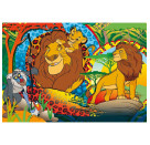ECO-Ausmal-Puzzle Boden 24 Teile, König d. Löwen