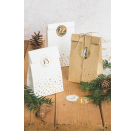 Adventskalender-Set „Flocken 97×180×60 mm | weiß naturAdvent Calendar Set Flakes 97×180×60 mm | white naturalSet Cale