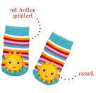 Rasselsöckchen Sonne - BabyGlück, one size (2-12 Monate)