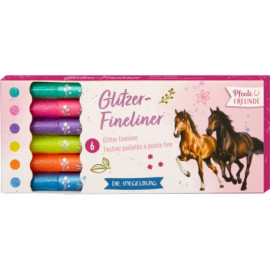 Glitzer-Fineliner - Pferdefreunde