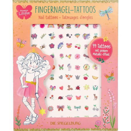 Fingernagel-Tattoos - Prinzessin Lillifee