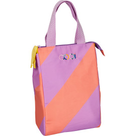 Lunchtasche, flieder&papaya -