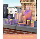 Lunchtasche, flieder&papaya -
