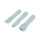 Foodie Kinderbesteck-Set Happy dots Blau