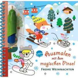 Ausmalen mit dem magischen Pinsel – Frohe Weihnachten