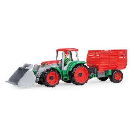 TRUXX Traktor mit Heuanhänger, Schaukarton