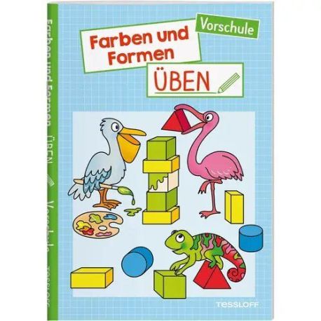 Farben und Formen üben. Vorsc