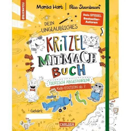 Kritzel-Mitmach-Buch gelb
