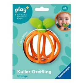 Ravensburger Play+ Kuller-Greifling: Orange – Zahnungshilfe, Silikon Baby-Spielzeug ab 0 Monate
