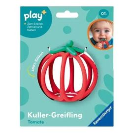 Ravensburger Play+ Kuller-Greifling: Tomate – Zahnungshilfe, Silikon Baby-Spielzeug ab 0 Monate