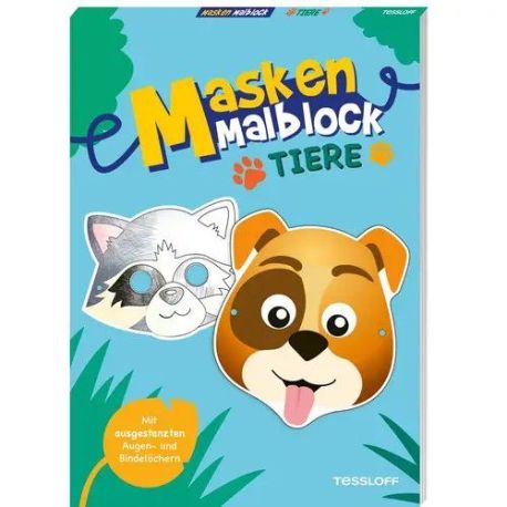 Masken-Malblock.Tiere