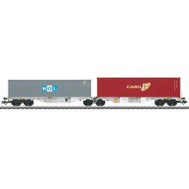 H0 Doppel-Containertragwagen Bauart Sggrss 80