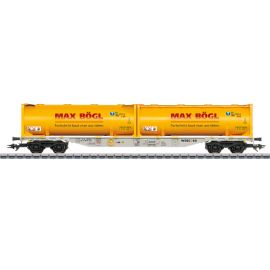 Märklin 47166 - H0 KLV-Tragwagen mit 2 Silo Containern Max Bögl, Ep.VI