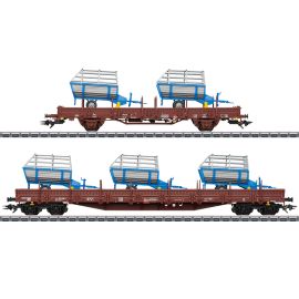 Märklin 46407 - H0 Güterwagen-Set 2 Landwirtschaftliche Geräte