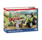 Großer Traktor mit Werkzeugen