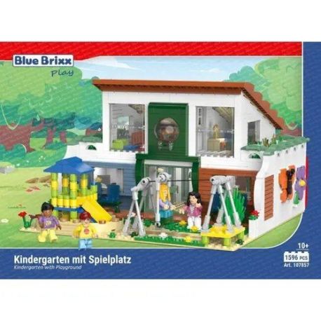 Kindergarten mit Spielplatz m