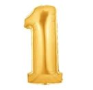 Zahl 1 gold 102 cm   Number 1 gold 40