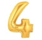 Zahl 4 gold 102 cm   Number 4 gold 40