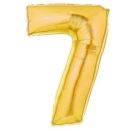 Zahl 7 gold 102 cm   Number 7 gold 40