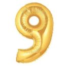 Zahl 9 gold 102 cm   Number 9 gold 40