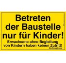 CORVUS Kids at Work Baustellenschild