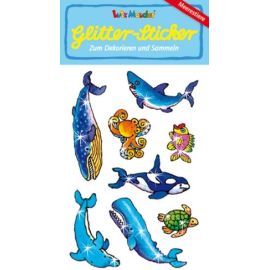 Glitter-Sticker Meersetiere