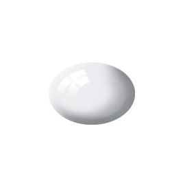 weiß, glänzend RAL 9010 Aqua Color 18 ml, Revell Modellbau-Farbe auf Wasserbasis