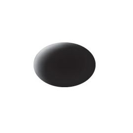 schwarz, matt RAL 9011 Aqua Color 18 ml, Revell Modellbau-Farbe auf Wasserbasis
